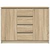 vidaXL Sideboard mit Schubladen Sonoma-Eiche 100,5x35x76 cm
