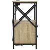 vidaXL Nachttisch Sonoma-Eiche 40 x 31 x 60 cm Holzwerkstoff