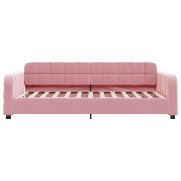 vidaXL Tagesbett Rosa 90x200 cm Samt
