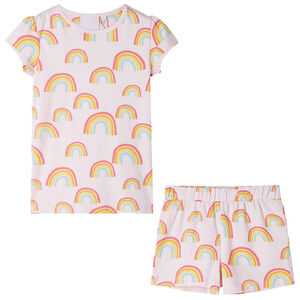 Kinderpyjama mit Kurzen &Auml;rmeln Zartrosa 116