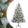 vidaXL K&uuml;nstlicher Weihnachtsbaum Gr&uuml;n und Wei&szlig; 210 cm
