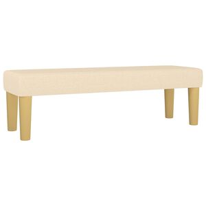 vidaXL Sitzbank Creme 100x30x30 cm Stoff