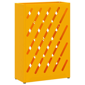 vidaXL Sonnenschirmhalter Senfgelb 28 x 12 x 41 cm Stahl