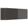 vidaXL Küchenrückwand 2 pcs Dunkelgrau 100 x 40 cm Gehärtetes Glas