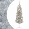 vidaXL K&uuml;nstlicher schmaler Weihnachtsbaum mit Weihnachtskugel 150 cm