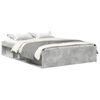 vidaXL Bettgestell Betongrau 150x200 cm