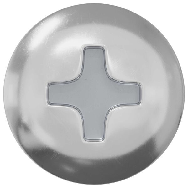 vidaXL Holzschrauben 2 pcs Silber M4 x 25 mm Stahl