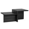 LABEL51 Couchtisch Skip 90x50x42 cm Schwarz