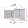 vidaXL Outdoor-Hundezwinger mit Dach Silbern 2x6x2,5m Verzinkter Stahl
