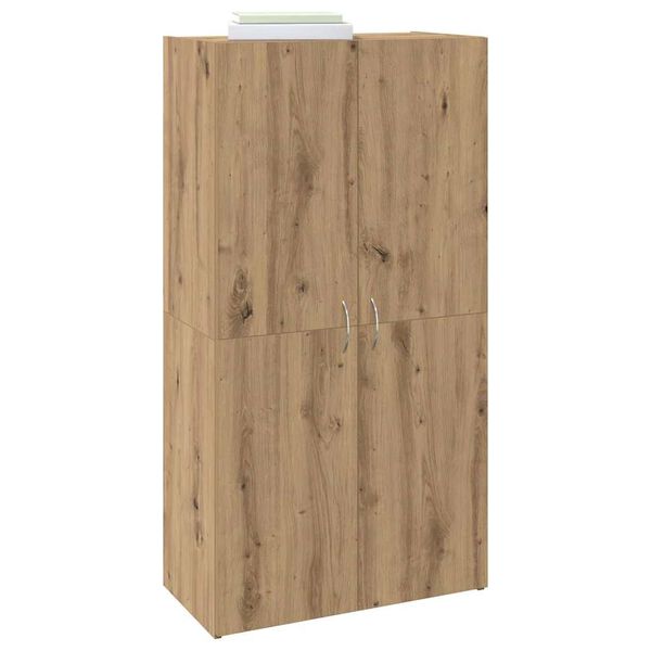 vidaXL B&uuml;roschrank mit Regal Altholz 60 x 32 x 115 cm Holzwerkstoff