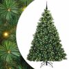 vidaXL K&uuml;nstlicher Weihnachtsbaum mit 300 LEDs Gr&uuml;n 210 cm PE und PVC
