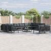 vidaXL Garten-Sofa-Set 12 pcs Anthrazit Stahl