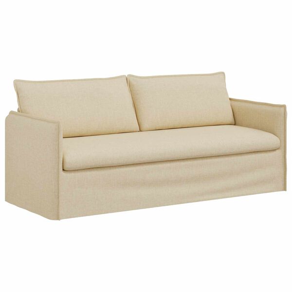 vidaXL Sofa Creme Gesamtabmessungen: 196 x 82 x 85 cm (B x T x H) Samt
