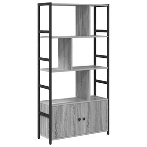 vidaXL B&uuml;cherregal 80 x 30 x 155,5 cm Holzwerkstoff Grau Sonoma