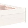 vidaXL Massivholzbett Weiß 90x190 cm