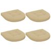 vidaXL 4-teilige Sitzkissen 4 stk. 100 % Polyester Beige