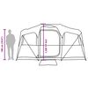 vidaXL Zelte mit Dach Grau und Orange 435 x 255 x 216 cm Polyester