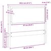 vidaXL Kopfteil Sonstiges Wei&szlig; 100 cm Massivholz Kiefer