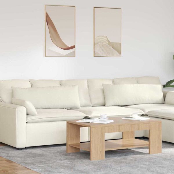 vidaXL Sofakissen 2 Stück Creme 120 x 40 cm Cordstoff