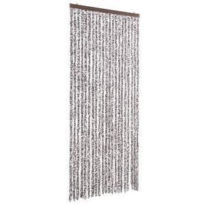 vidaXL Insektenschutz-Vorhang Braun und Beige 90x220 cm Chenille