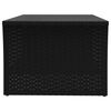 vidaXL Couchtisch Schwarz 100x50x40 cm Poly Rattan