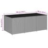 vidaXL Gartenbox Poly Rattan 180x90x70 cm Braun