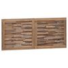 vidaXL Bettkopfteil Natur Massivholz Teak