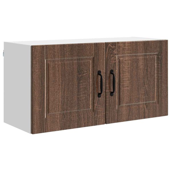 vidaXL K&uuml;chenschrank Braun Eichen-Optik 80 x 31 x 40 cm Holzwerkstoff