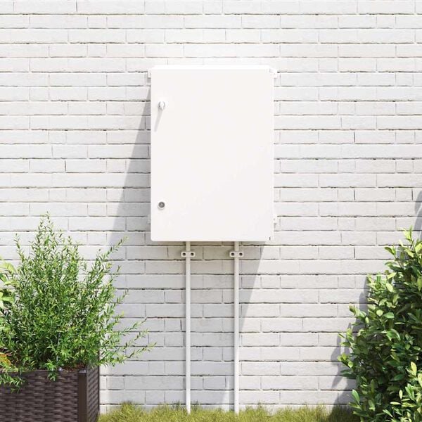 vidaXL Steuerungsschrank Grau 47 x 20 x 60 cm ABS Kunststoff