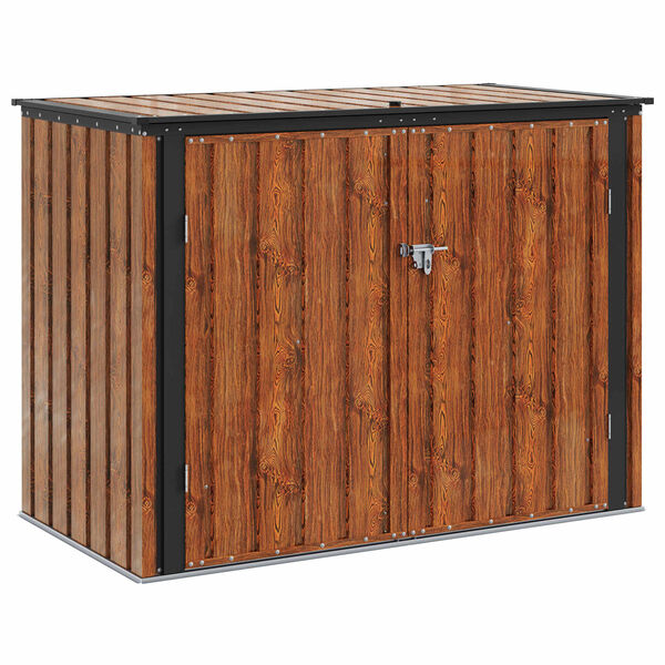 vidaXL Gartenlagerbox Braun 151,5 x 82 x 110,5 cm Stahl