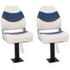 vidaXL Bootssitze mit Podest 2 Stk. 360&deg; Drehbar