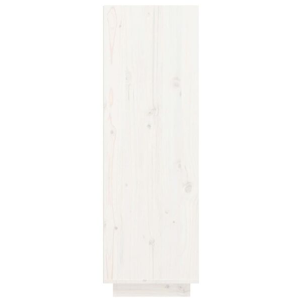 vidaXL Schuhregal Wei&szlig; 30x34x105 cm Massivholz Kiefer