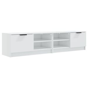 vidaXL TV-Schr&auml;nke 2 Stk. Hochglanz-Wei&szlig; 80x35x36,5 cm Holzwerkstoff