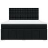 vidaXL Boxspringbett mit Matratze Schwarz 180x200 cm Stoff