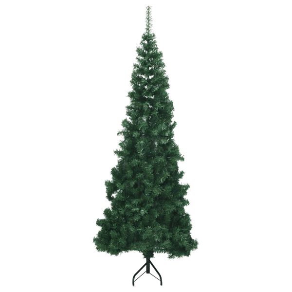 vidaXL K&uuml;nstlicher Eck-Weihnachtsbaum Gr&uuml;n 180 cm PVC