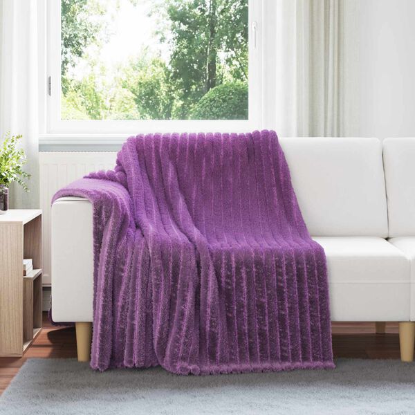 vidaXL &Uuml;berwurfdecke Lila 200 x 150 cm Fleece