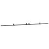 vidaXL Schiebet&uuml;rbeschlag-Set 427 cm Stahl Schwarz