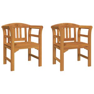 vidaXL Rosenstuhl 68,5 x 46 x 82,5 cm Massivholz Akazie Cremewei&szlig;