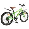 vidaXL Kinderfahrrad 24 Zoll 6-Speed f&uuml;r 8-12 Jahre alt Gr&uuml;n