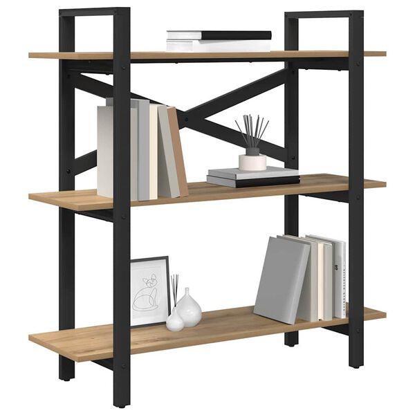 vidaXL B&uuml;cherregal Artisan-Eiche 100 x 33,5 x 102 cm Holzwerkstoff