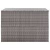 vidaXL Garden-Auflagenbox Grau 150x100x100 cm Poly Rattan
