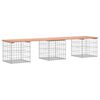 vidaXL Gartenbank aus Gabionen 203x44x42 cm Massivholz Douglasie