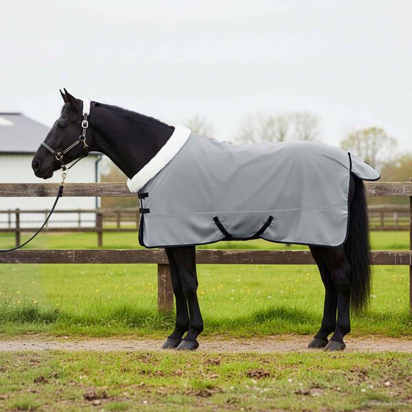 vidaXL Pferdedecke Dunkelgr&uuml;n 135 cm Polarfleece