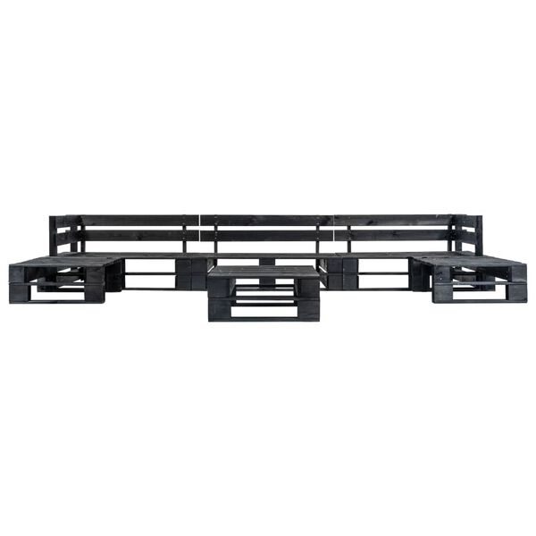 vidaXL 6-tlg. Paletten-Lounge-Set mit Kissen in Sandfarben Holz