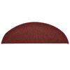 vidaXL Stufenmatten 15 Stk. 56x17x3 cm Bordeaux Halbrund