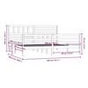 vidaXL Massivholzbett ohne Matratze 200x200 cm
