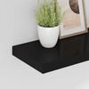 vidaXL Schweberegale 4 Stk. Schwarz 60x23,5x3,8cm MDF