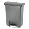 Rubbermaid Step-on Mülleimer Slim Jim 30 L Grau