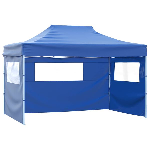 vidaXL Party-Zelt Blau 280 x 410 x 315 cm Oxford-Stoff