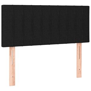 vidaXL Kopfteil Schwarz 80x5x78/88 cm Stoff